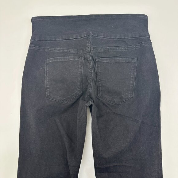 Gloria Vanderbilt Amanda Pull on Straight Leg Women's size 6 Black Denim Jeans - Picture 5 of 5